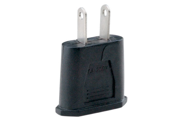 Deluxe Flat Pin Plug to Round Pin Socket Adapter (P-510D)